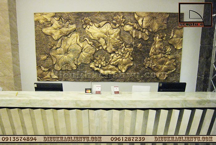 Phù điêu hoa lá đẹp ứng dụng trang trí nội ngoại thất